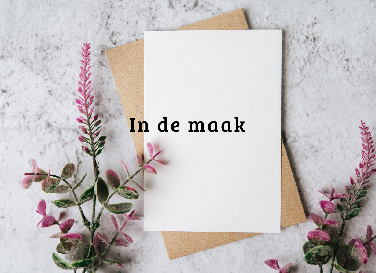 Wenskaart in de maak